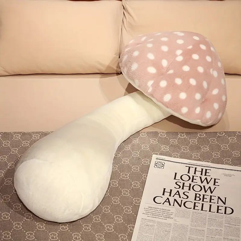 Mushroom-Shaped Long Pillow