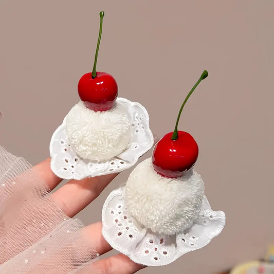 Cherry Cake Hair Clip 2pcs