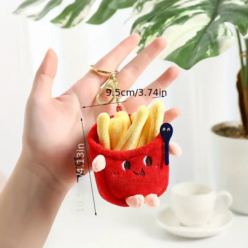 Hamburger Backpack + French Fry Charm Set