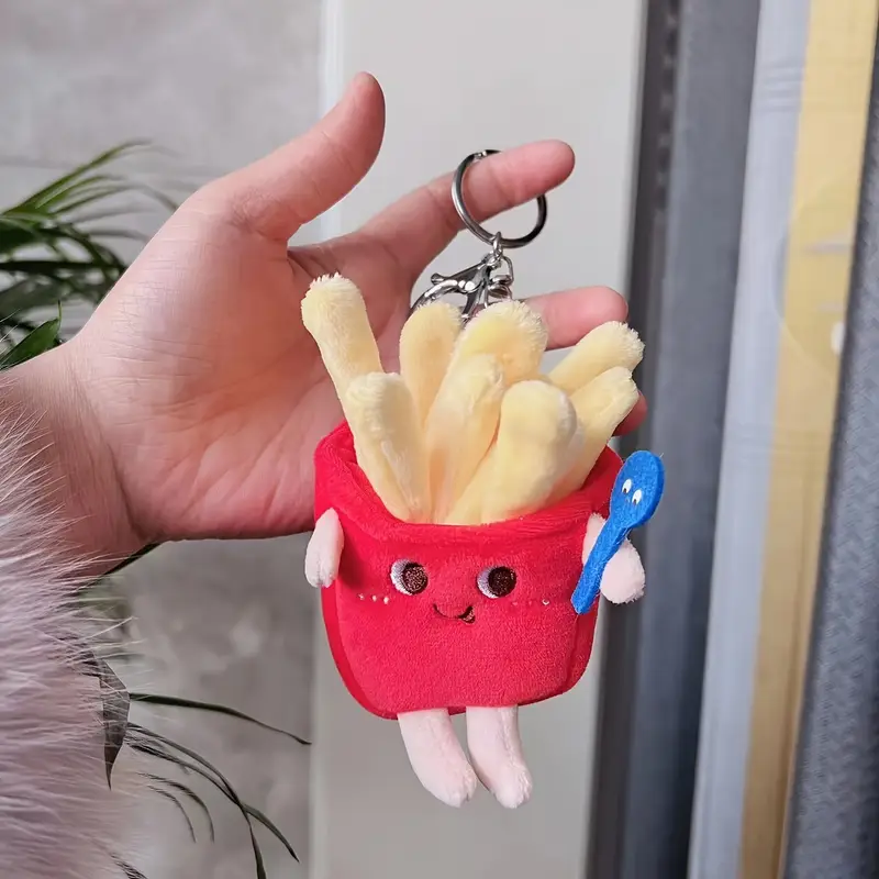 Hamburger Backpack + French Fry Charm Set